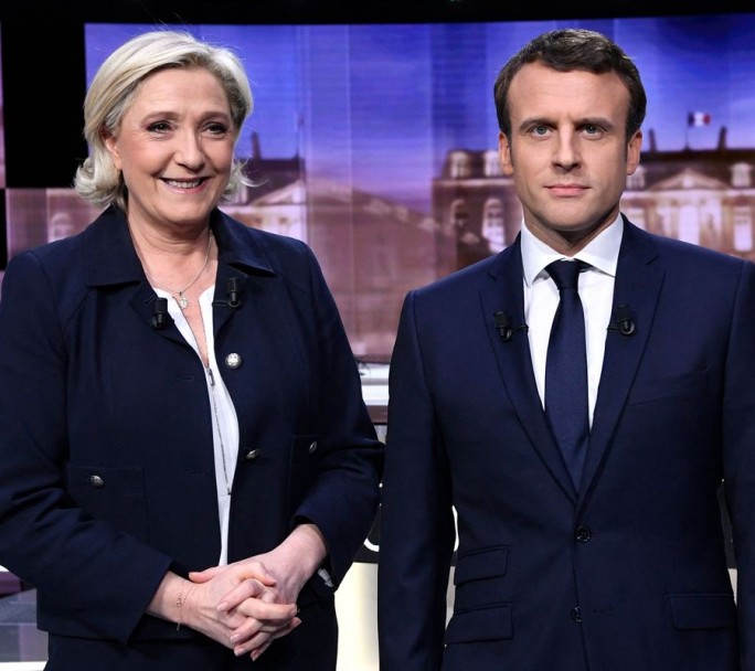 A días de las elecciones en Francia, Macron y Le Pen protagonizaron un fuerte debate